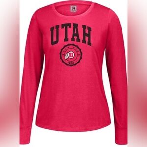 NWT [J America] Utah Utes NCAA Athletic Long Sleeve Essential T-Shirt Women’s XL